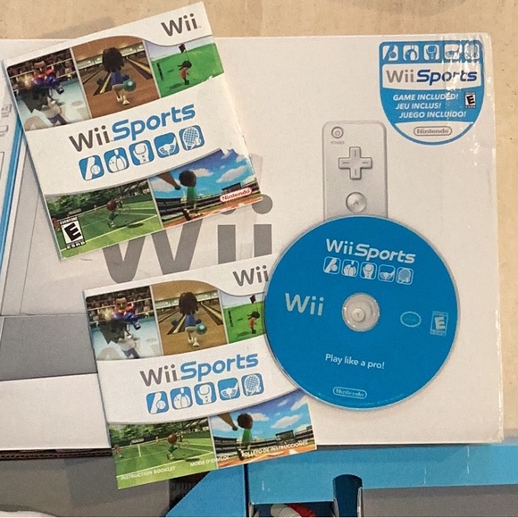 Nintendo Wii Console & Wii Sports Game Nintendo RVL-001 System Complete Box - Picture 3 of 16